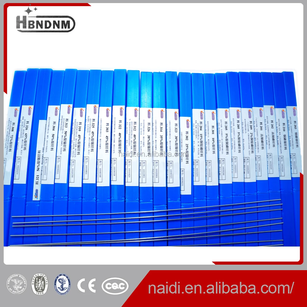 high quality L205 3mm copper 5% silver filler brazing bcu89pag 5ag welding rod for Refrigeration