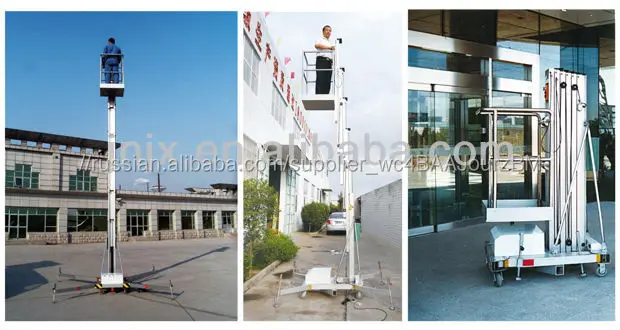 Свет долг грузоподъемное оборудование алюминия подъемного стола с лучшей безопасности