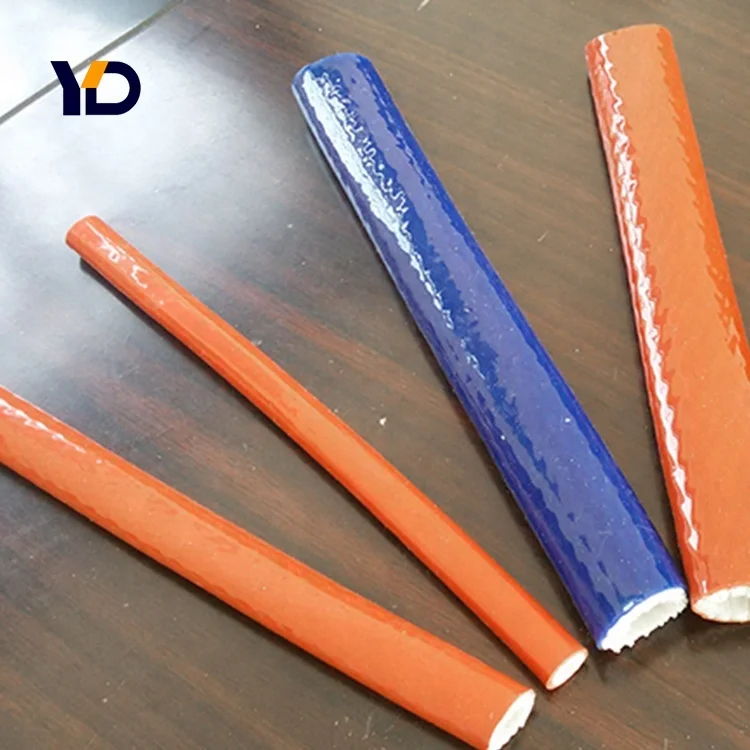 
electric wire protection tube SRG Liquid Silicone Rubber coated Fiberglass Sleeves 