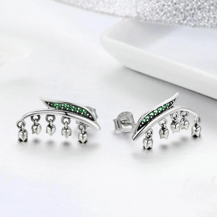 dropshipping products 2021 Bellflower design Real Silver 925 Earrings,Ring women jewelry set
