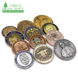 Bulk cheap custom made metal printed engraved silver gold plated magnetic south korea sobriety coins wrestling uk challenge coin
