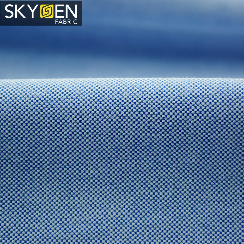 Hot Sale 100% Cotton White Solid Color Yarn Dyed Oxford Shirt Fabric