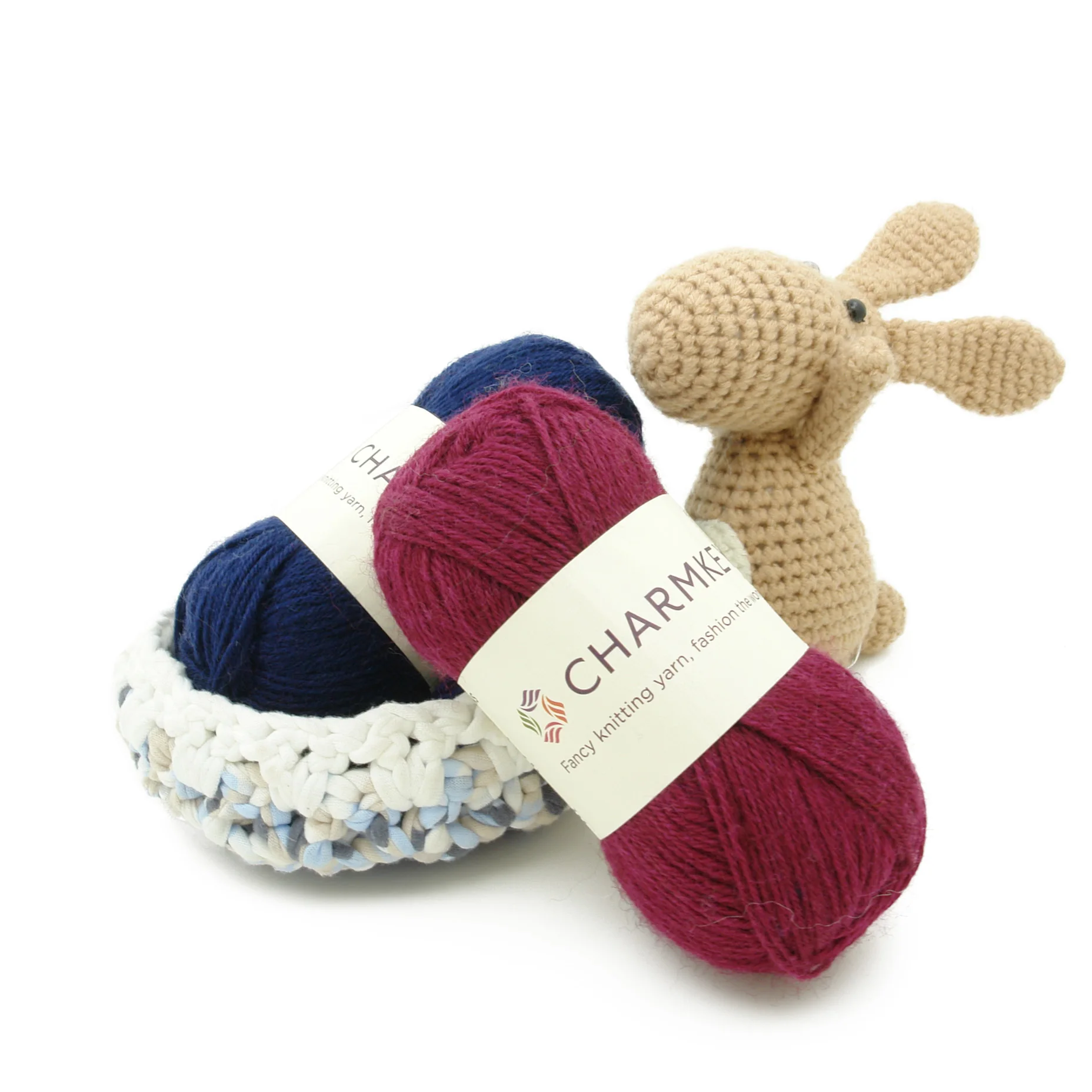 
 Мягкая и гладкая переработанная пряжа для вязания носков  