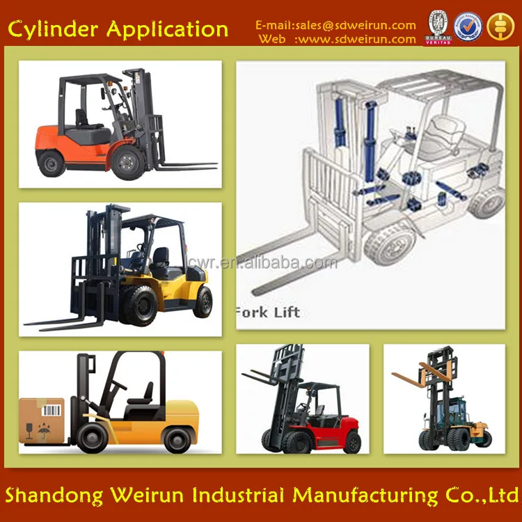 forklift and tractor loader double acting hydraulic cylinder price in Shandong China