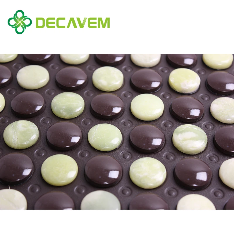 Массажная подушка из Нефритового камня shiatsu, автоматический терморегулируемый массажный матрас из нефрита