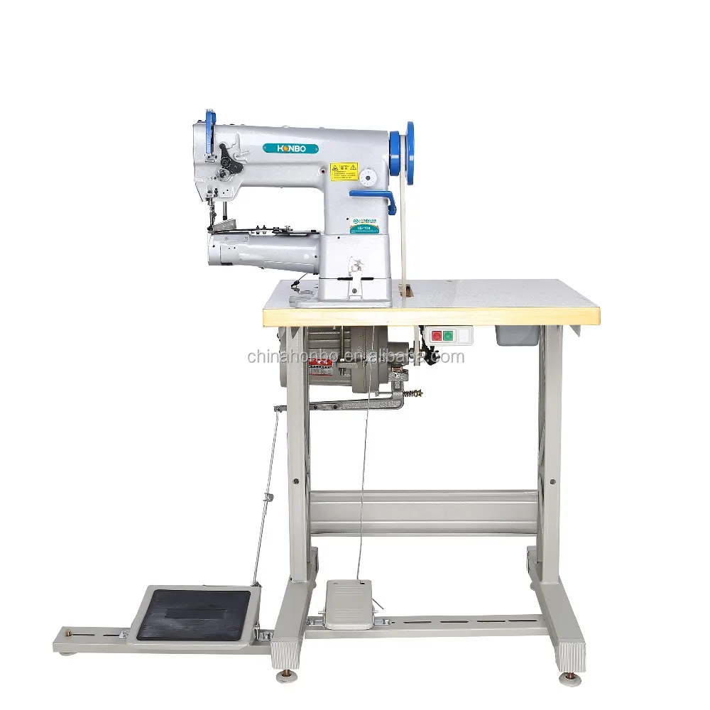 HB-1118 cylinder bed heavy duty luggage bag edge seaming trimmer industrial lockstitch sewing machine