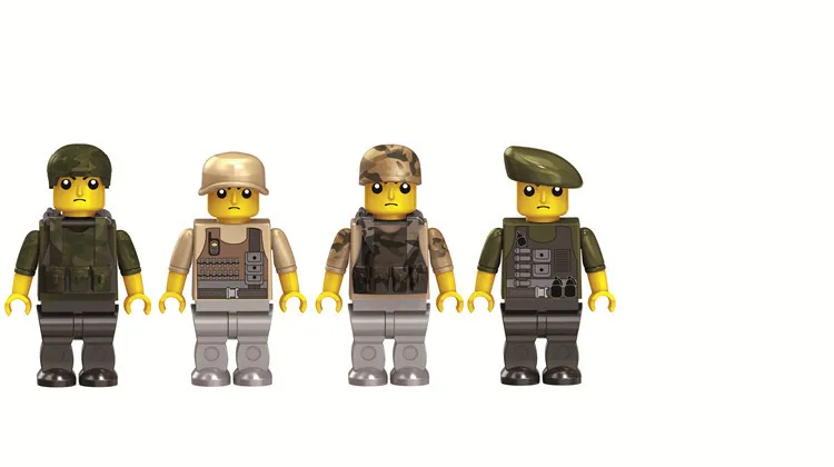 plastic cute mini building block hot toys figure one piece