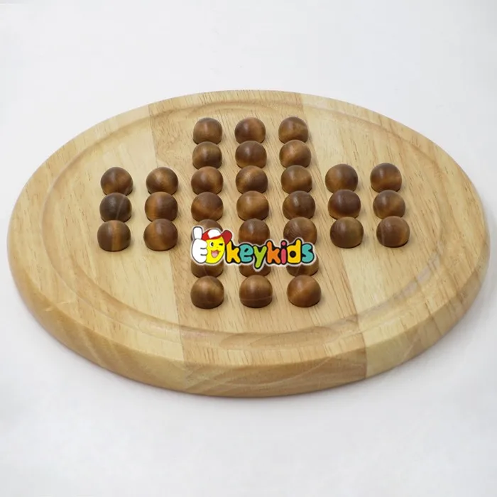 2023 Wholesale children wooden checkers chess new design funny kids wooden checkers chess W11A051-S