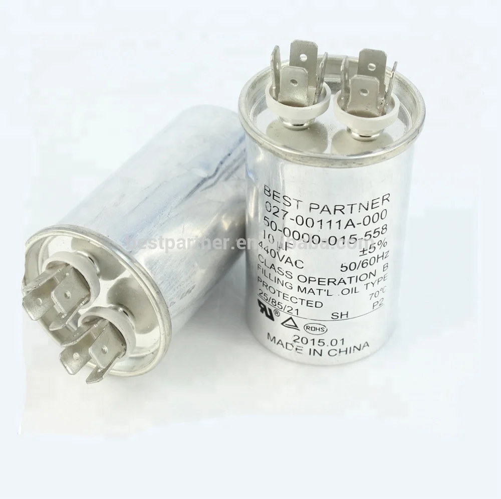 
Capacitor China Manufacturer with ROHS CE Certificate 15uf AC Motor Capacitor 
