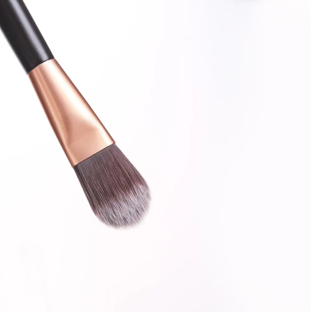 Unique Colors New Curved Makeup Foundation Brush Wood Handle  Face Foundation Brush