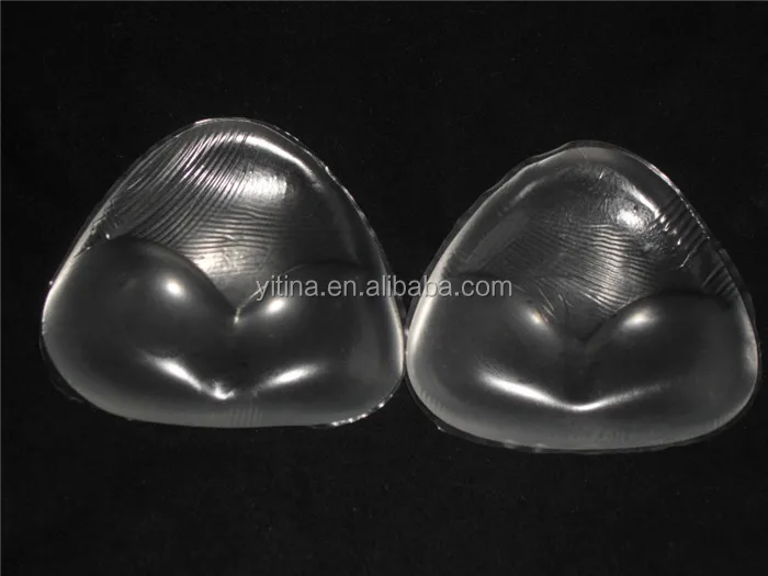 
Brest up cute triangle-shaped underwear accessories push up silicone bra inserts 