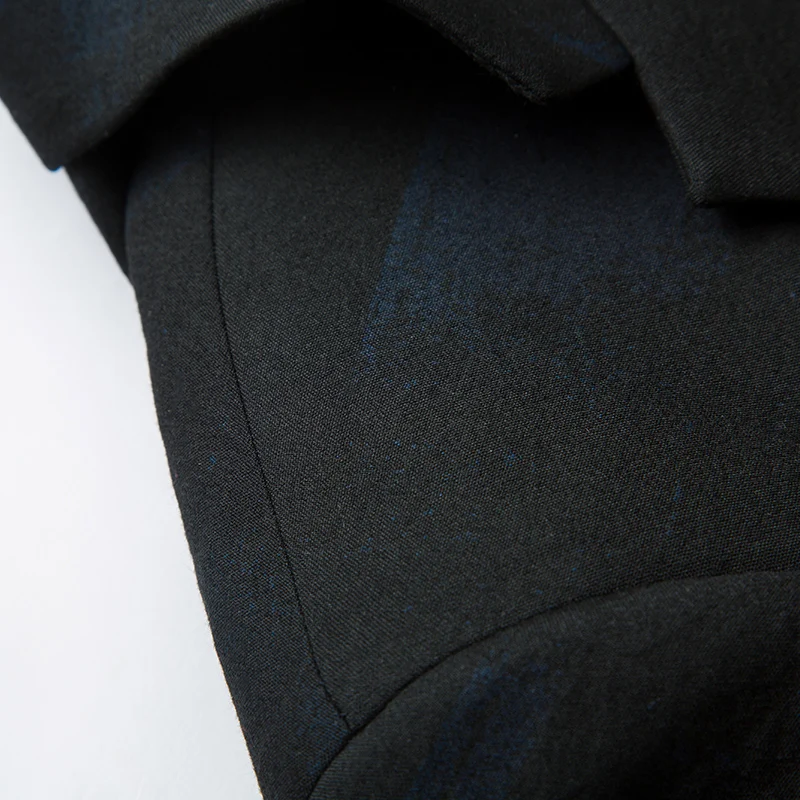 Весенняя мужская мода, для отдыха, деловой костюм с принтом, куртка и платье для мужчин