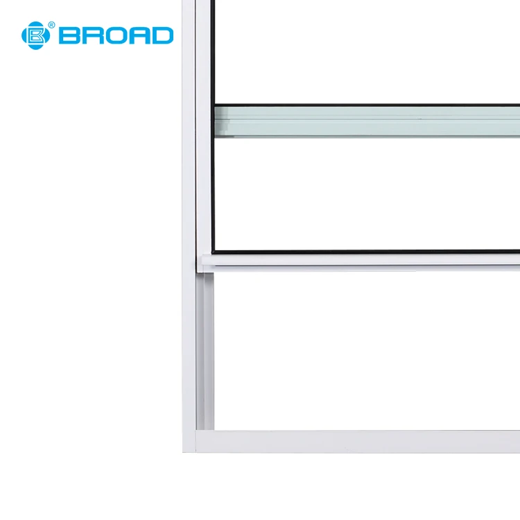 American style aluminium alloy double hung sliding pull up window