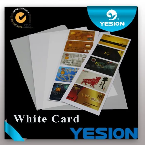 New Product! Non-laminated plastic cards materials inkjet plastic cards