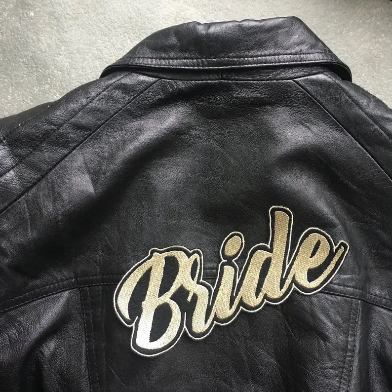 Hot sell Customized Wedding Embroidered  Bride patches
