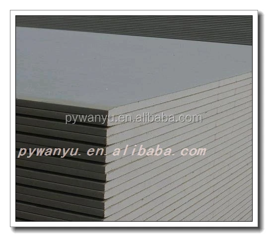 Standard size plasterboard/gypsum drywall board