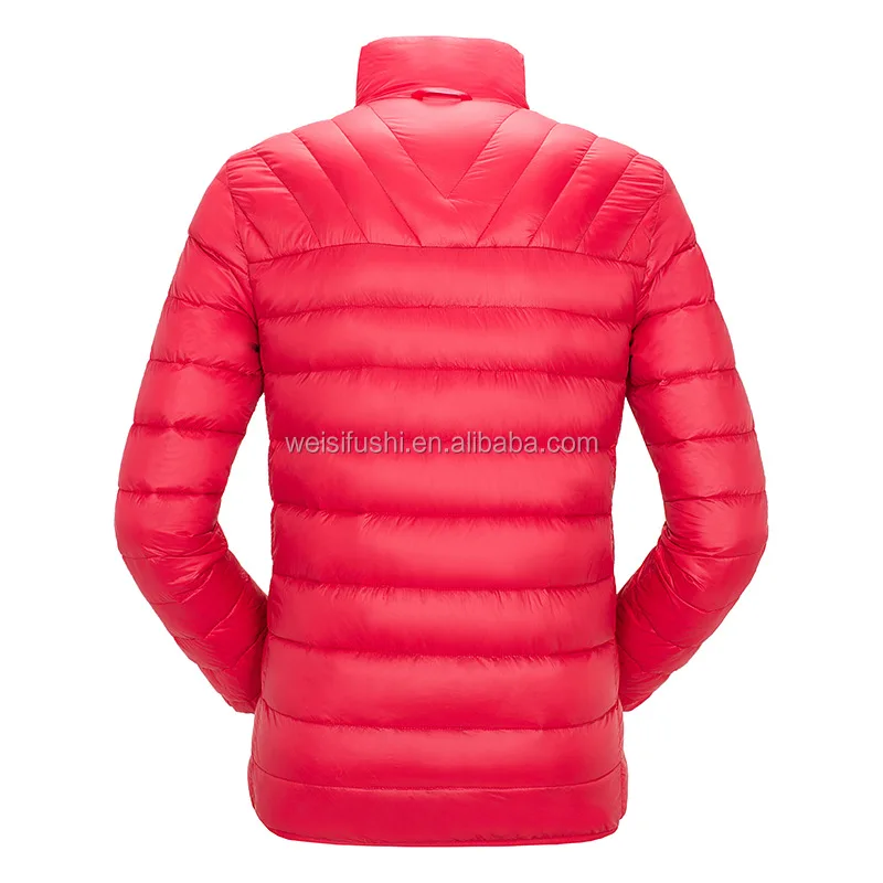 
custom high quality womens winter lightweight and warm goose down feather filled padded jackets 
