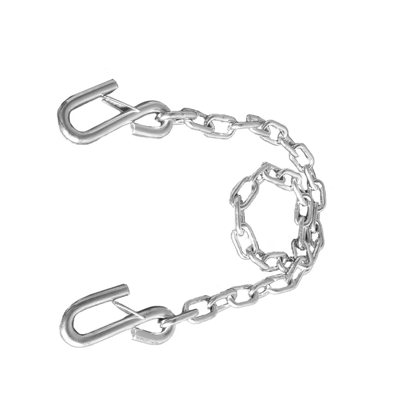3500lbs Iron Safety Trailer Chain,Transport Chain with Hook
