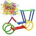 135pcs lot Plastic rods Building Blocks Toy Bricks DIY Assembling Classic Toys Early Educational Learning Toys