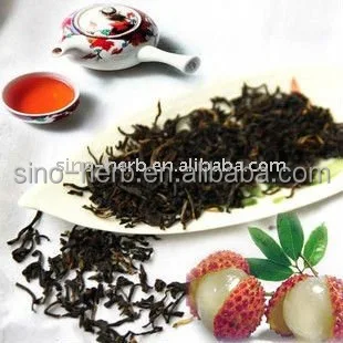 Flavor Black Tea Organic Quality Lychee Black Tea Chinese Fruit Blended Loose Tea