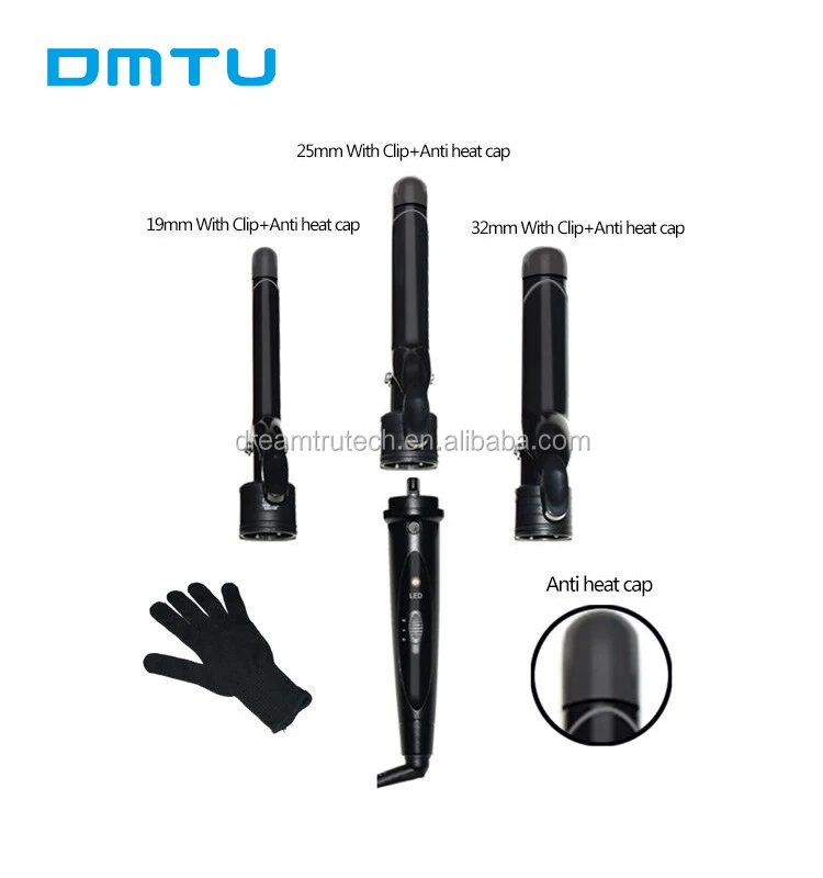 DMTU Wholesale factory prices ceramic pro lcd hair curler magic tec hair curler automatic curling iron