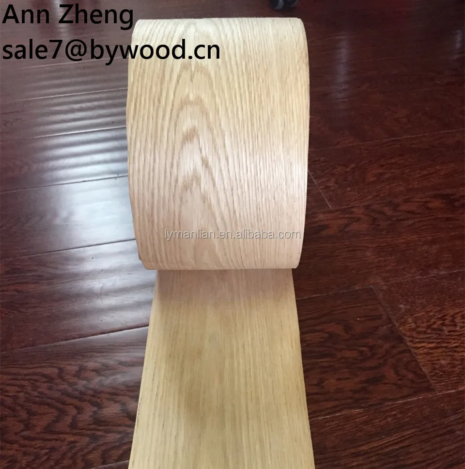 0.5mm decorative wood red oak veneer for furniture wood slice veneer RED OAK VENEER