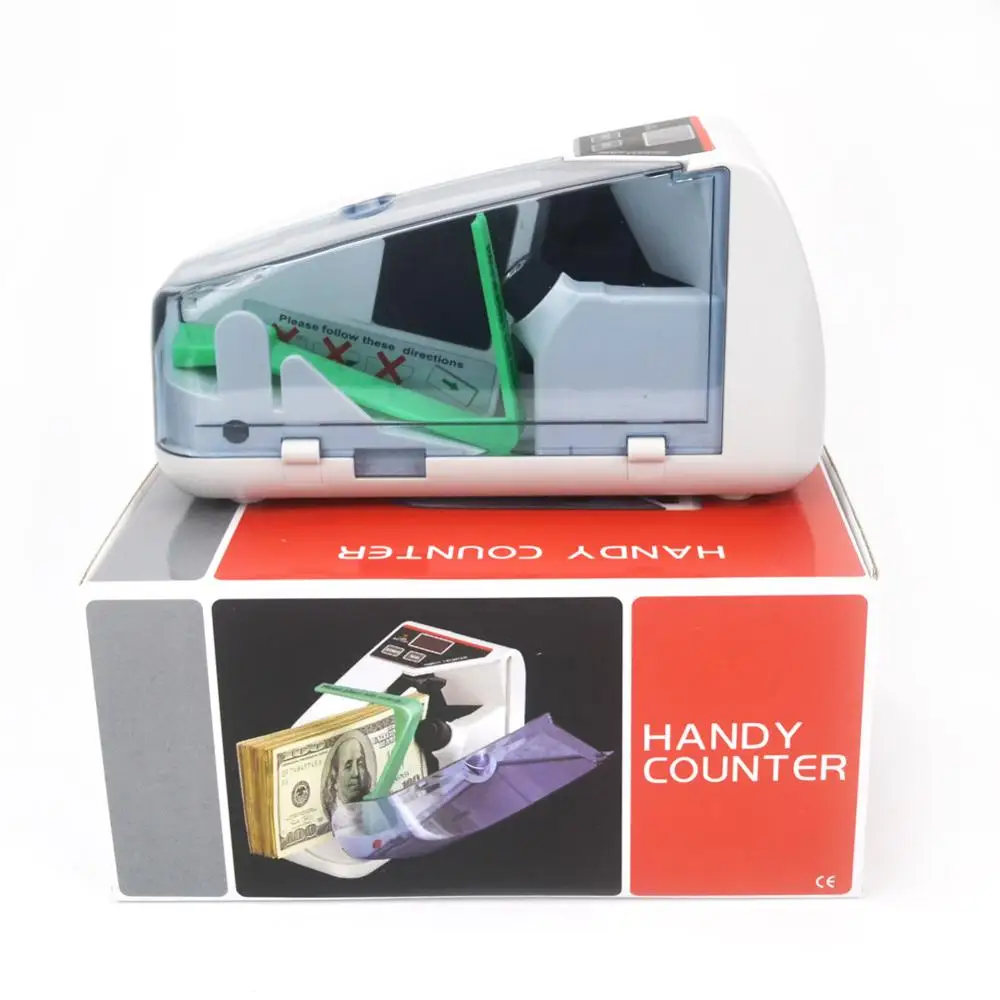 Portable Money Counter Suitable for Multi-Currency Bill Counter Handy Currency Counter Good Price AC100-240V Financial Equipment