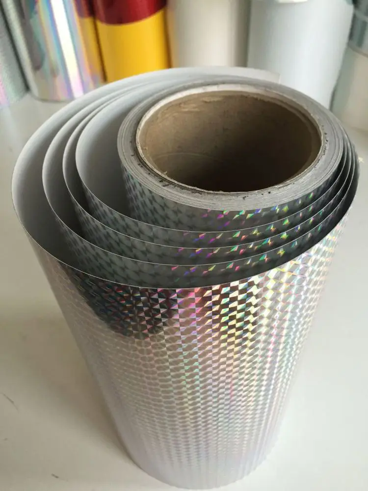 PET logo design chrome mirror vinyl roll sheet adhesive water-repellent 3d sticker anlistating transparent holographic film