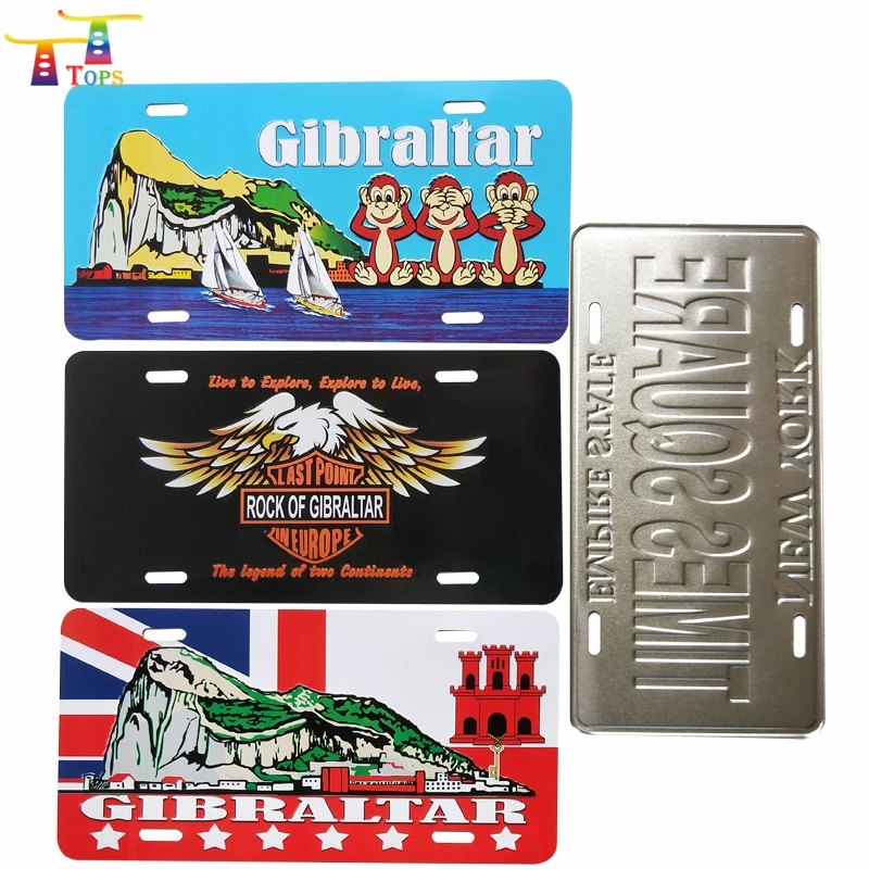 Тисненый логотип, декоративный автомобильный Металлический Алюминиевый номерной знак