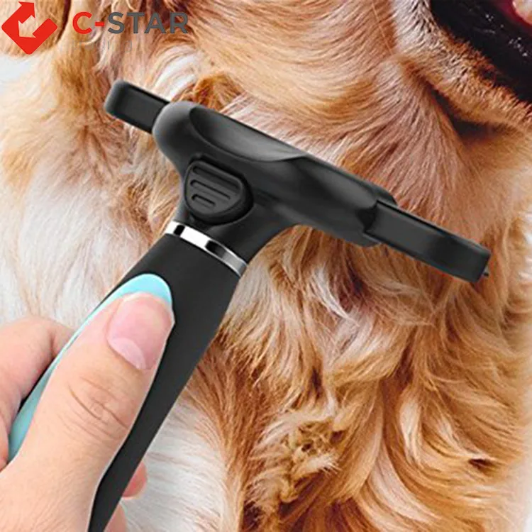 Hot selling good quality pet dog  deshedding grooming tool