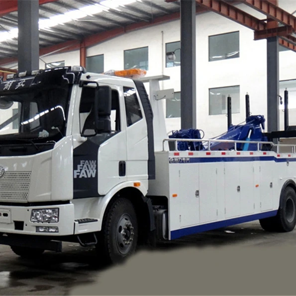 Тяжелый Эвакуатор FAW, буксировочный грузовик, 16 тонн, грузовик для удаления дорог