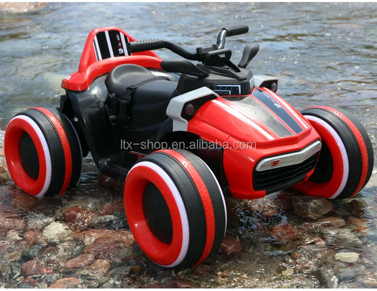 Cool 4 Wheel All Terrian Off-Road Wireless 2.4G Radio Control Toy ATV Trike, Electric 2 Drive Kids RC LED Flashing Toy Car