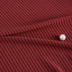 Полиэфирная вискозная ткань из спандекса, твист, креп-ткань с окрашенной нитью полоской для женской моды