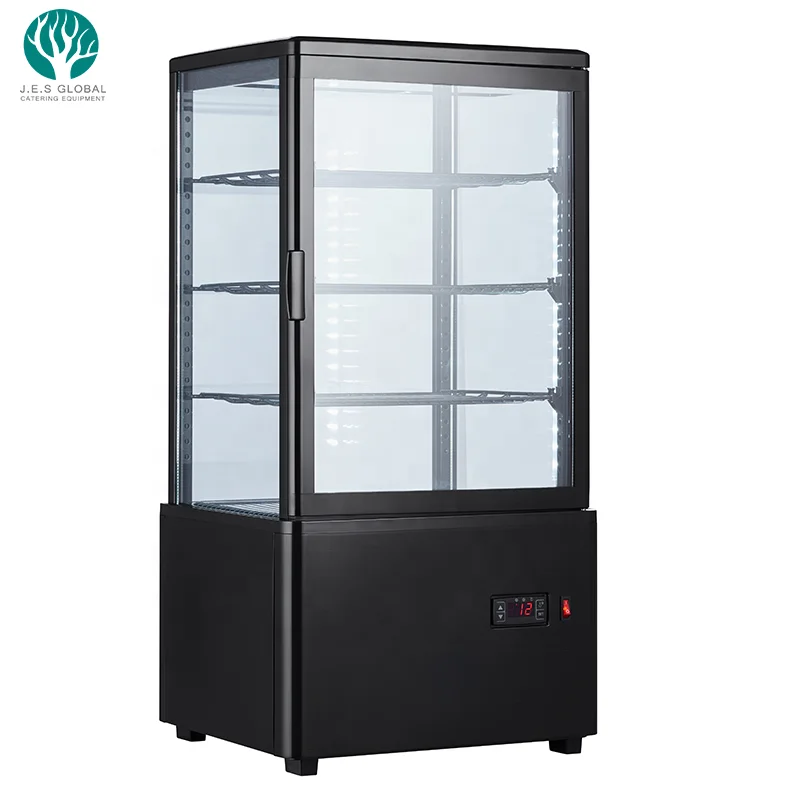 
Commercial Display Cooler Refrigerator Showcase Drink Can Stainless Steel Glass Door Mini Bar Fridge 