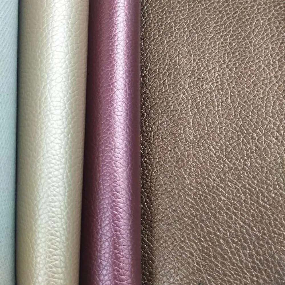 Factory Price Sofa Upholstery Fabric Embossed Litchi Pattern Leather Sale in Africa Colorful Leather