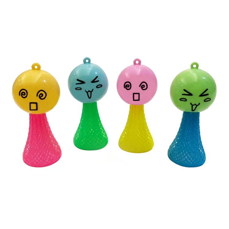 Promotional Bouncing Elf Doll 2 Inches Plastic Assorted Colors Jumping Plastic Toys for Kids