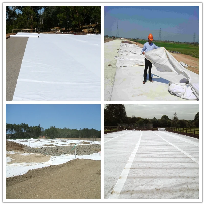 
PP / PET impermeable non - woven geotextile for construction 