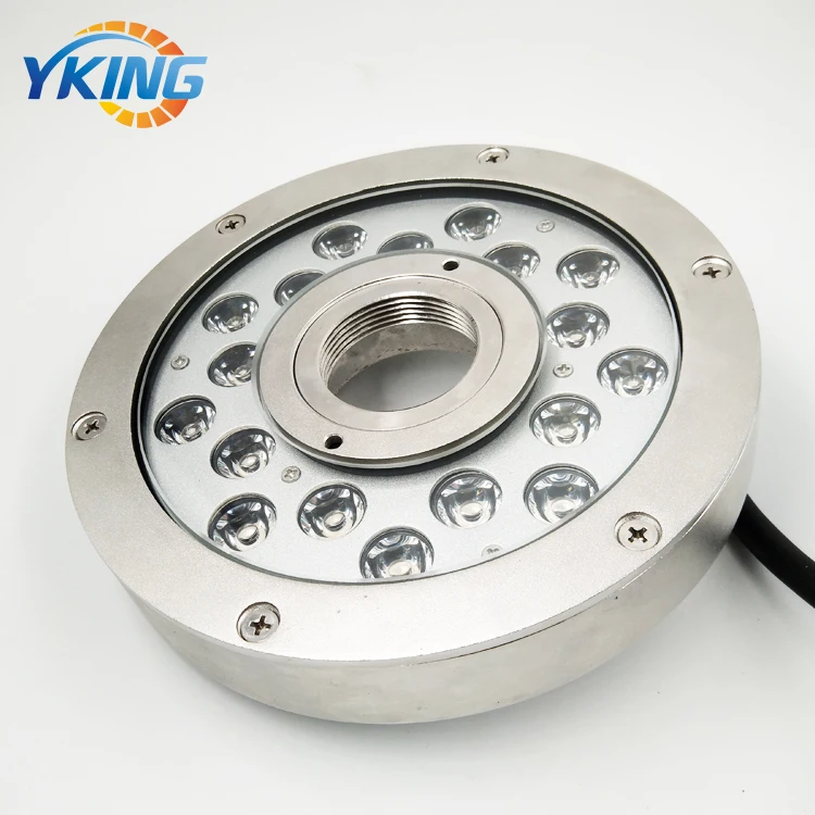 Better Quality 316L Stainless Steel DC24V IP68 Waterproof 54W Single Color LED Fountain Light