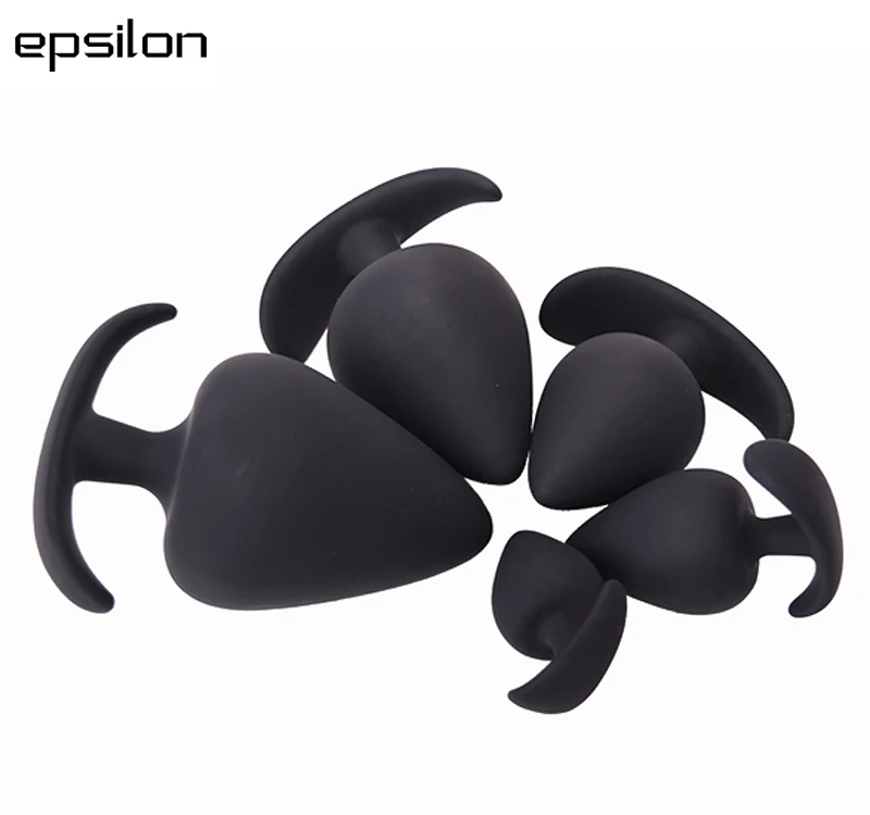 Full silicone anal butt plug sex product