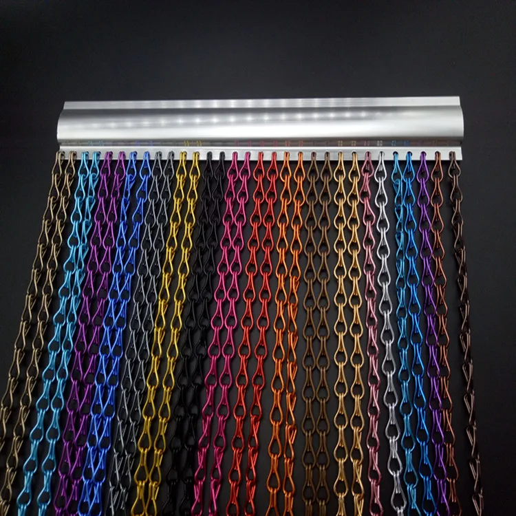 Hanging Metal Chain link Curtain Fly insects Screens