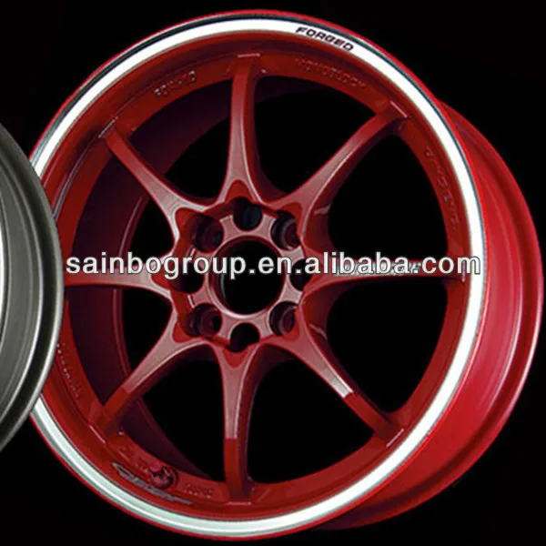 Volk Racing CE28 Car Alloy Wheels With Red Finish