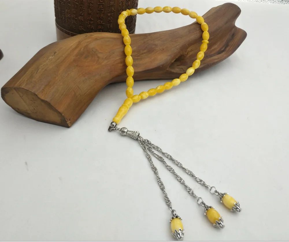 Saudi Arabia Best seller style 33 beads Amber Tasbih with nice smell prayer beads rosary