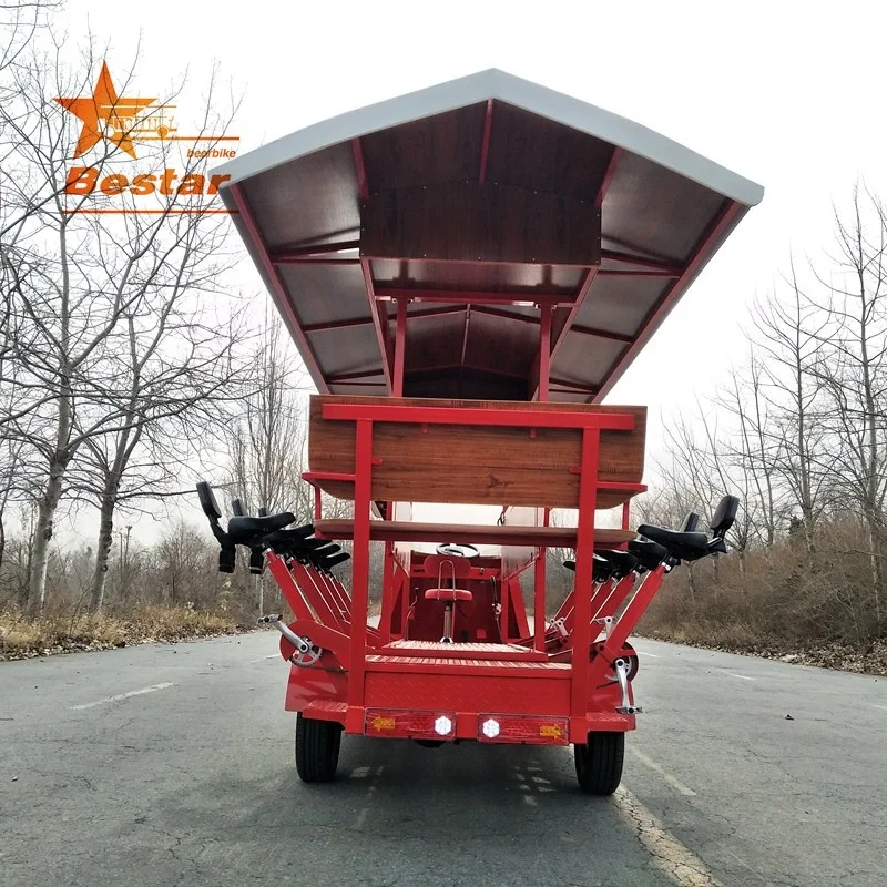 tourist pub beer team tour pedal electric mini bus party bike