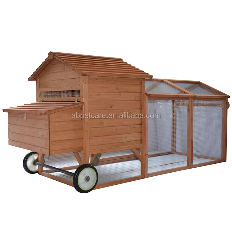 Wheeled Tractor Hen House Chicken Coop w/ Run