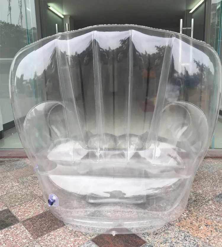 Hot Sale OEM Transparent Inflatable Furniture Waterproof Transparent Fast Air Inflatable Sofa for Adults