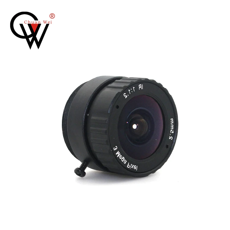 Объектив CW 3MP 2,5 мм CS подходит для микросхем both1/2,5 дюйма и 1/3 дюйма CMOS для ip-камер и камер видеонаблюдения