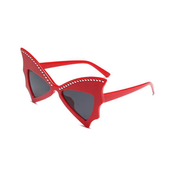 Wholesale High Quality Fashion Eye Protection Party New Women Shades Unique Bat Sunglasses gafas de fiesta