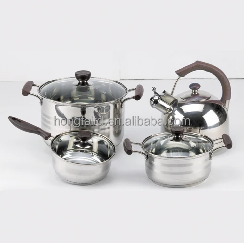 Набор кухонной утвари (кастрюля и соусница) и чайная серия