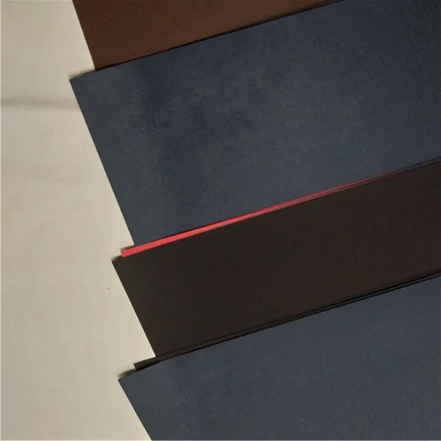 
virgin pulp special paper red and coffee color paper card for photo album 