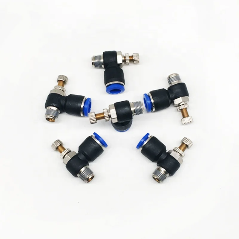 Quick push fit fittings air speed control SC Quick exhaust throttle valve connectors